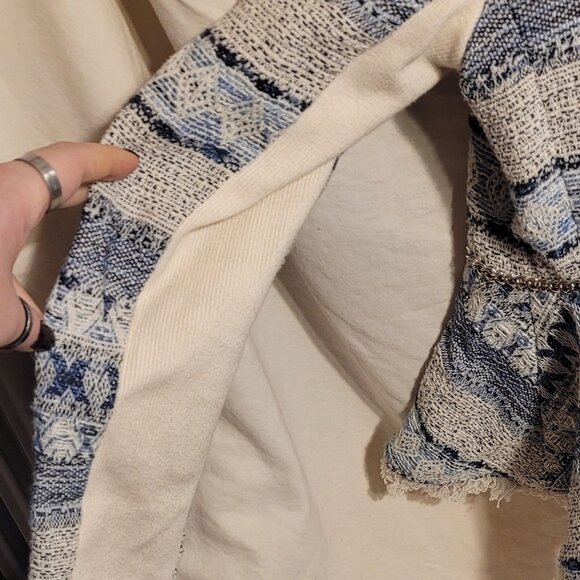 Rebecca Taylor Women's Tweed and Chain Open Front Fitted Blazer- Size 2 - Picture 9 of 10